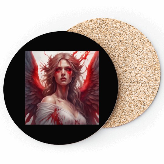 angel illustration wallart retro decoration Coasters