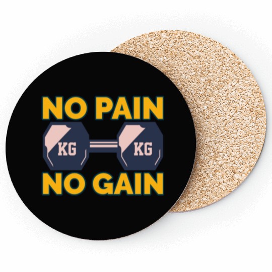 No Pain No Gain Coasters
