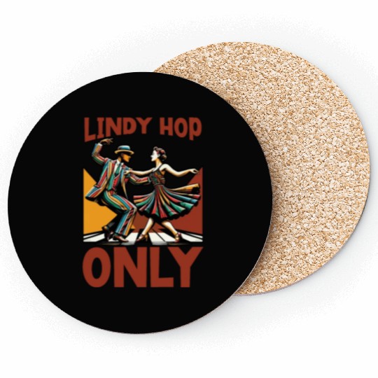 Lindy Hop Dancer Swinging Dancing Swing Dance Coasters