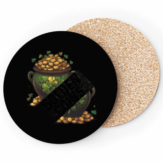 Golden coins, st patricks day Coasters