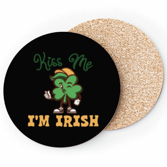 Kiss Me Im Irish St. Patrick's Day Coasters