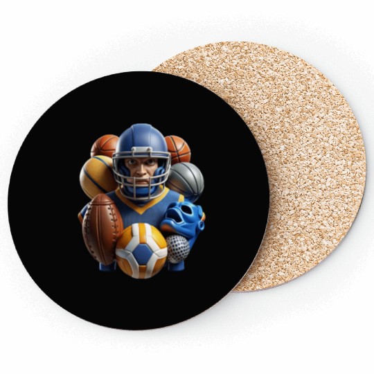 Game Day Champ Representing College Athletics Coasters