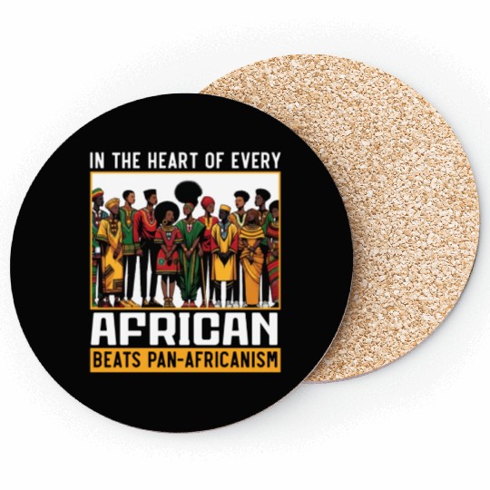 Pan-africanism African American Africa Roots Black Coasters