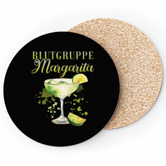 Blutgruppe Margarita Tequila Stag Party Coasters