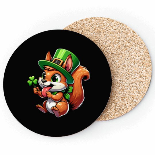 St. Patrick's Cheeky Squirrel Coasters