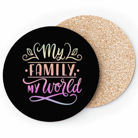 My Family My World Coasters