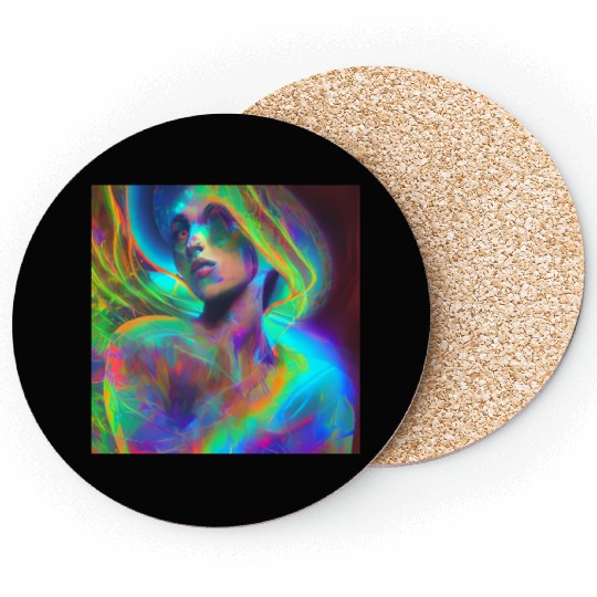 Neon Ghost Coasters