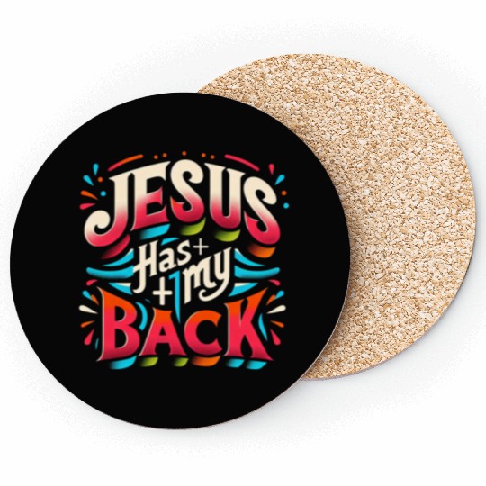 Jesus Has My Back 22 Coasters