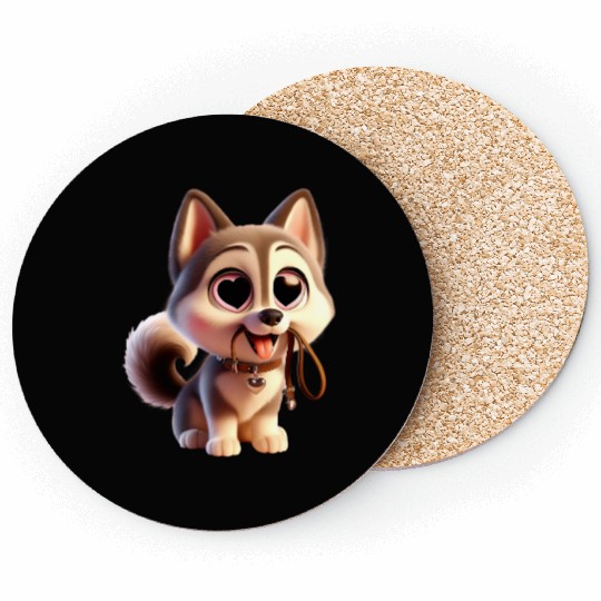 Charming Puppy Love Coasters