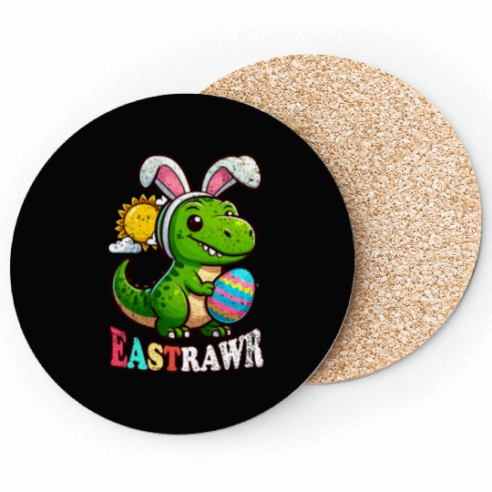 EASTRAWR DINOSAUR EASTER Coasters