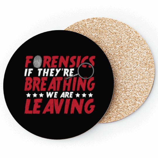 CSI Police Forensic Investigation Crime Scene Coasters