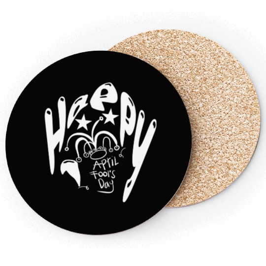 April Fools Day Jester Coasters