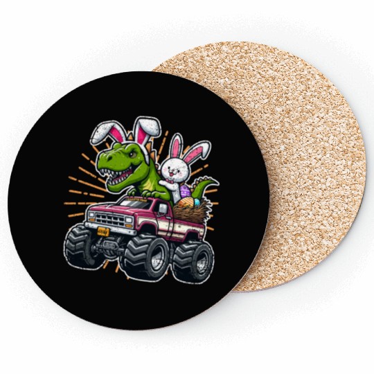 EASTER DINOSAUR RIDING MONSTER TRUCK EASTER Coasters