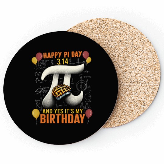 Happy Pi Day Coasters, 3.14 And Yes Its My Birthday
