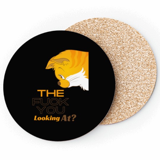 Funny cat Coasters design.