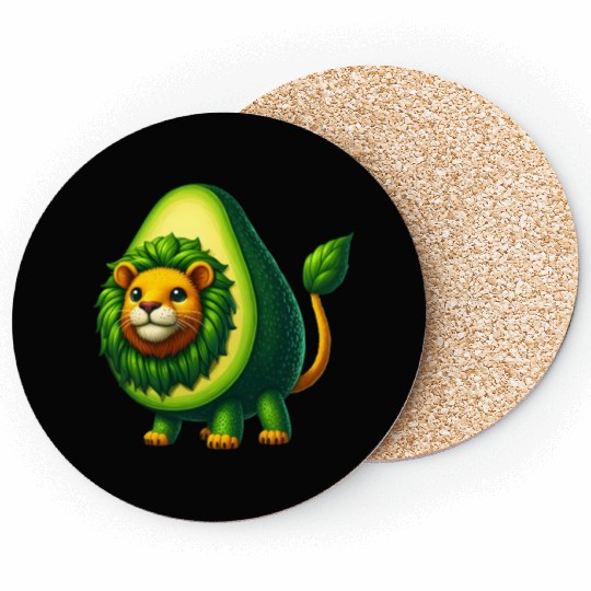 Avocado Lion Coasters