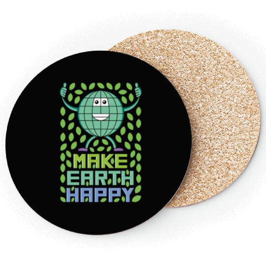 Make Earth Happy Coasters