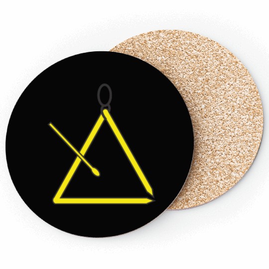 Triangle music instrument for orchestra Coasters