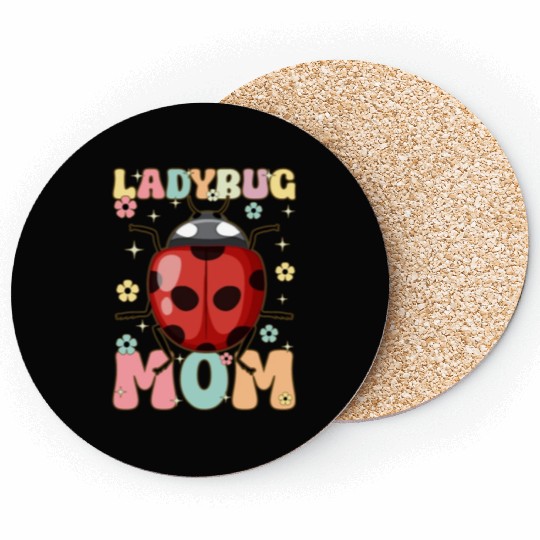 Groovy Entomology Mom Entomologist Bug Lover Lady Coasters