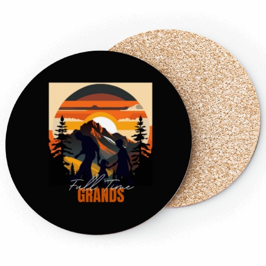 Full time Grands - Funny Grandparents Coasters
