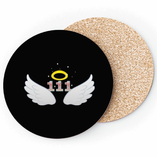 111 Angel number wings Coasters