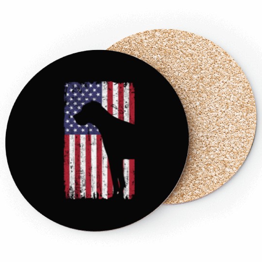 Great Dane Pride USA Flag Coasters