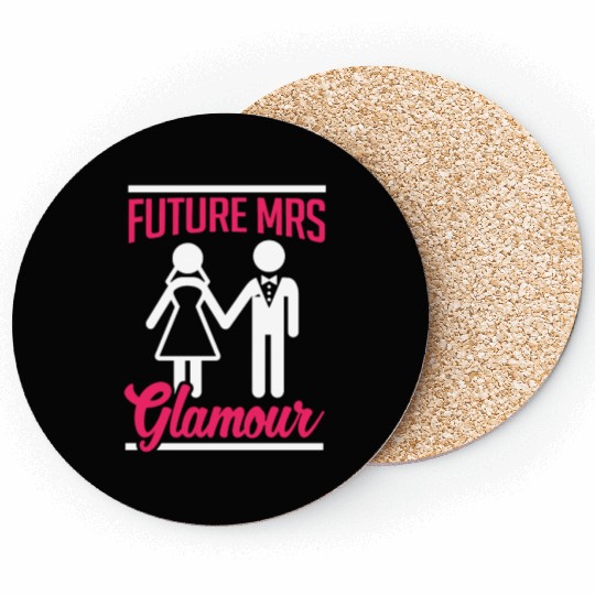 Bridal Future Mrs Glamous Coasters