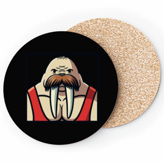 Walrus Wrestler Coasters