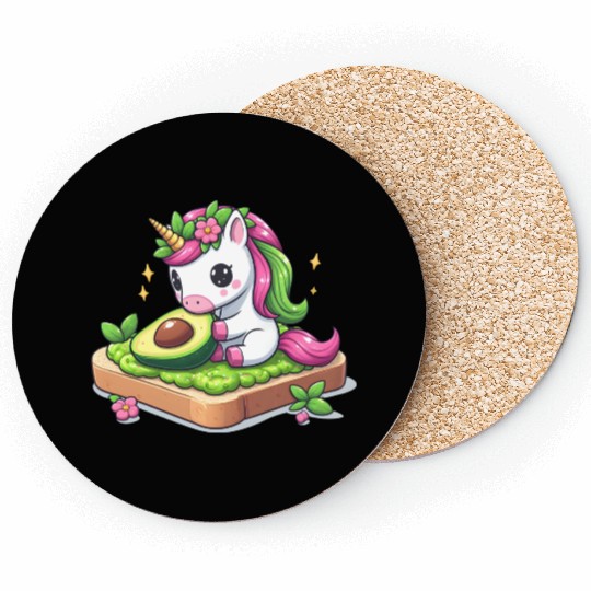 Unicorn's Avocado Toast Coasters