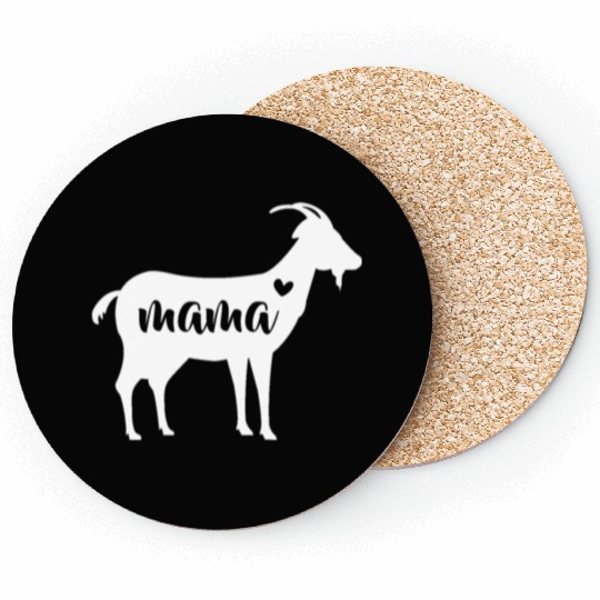 Goat Mothers Day Mama Farm Mom Lover Gift Women Coasters