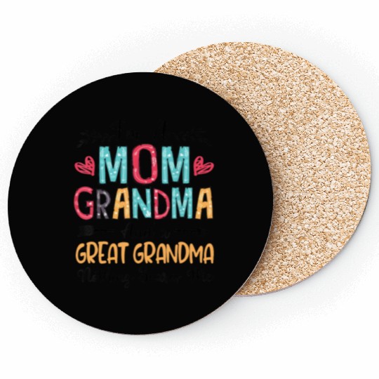 I'm A Mom Grandma And A Great Grandma Mother's Day Coasters