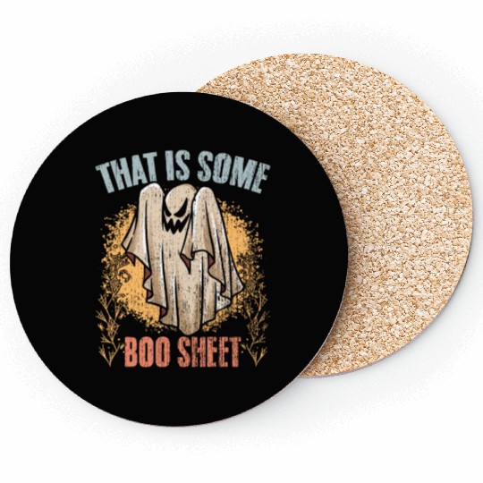 That Is Some Boo Sheet Retro Ghost Hunting Coasters
