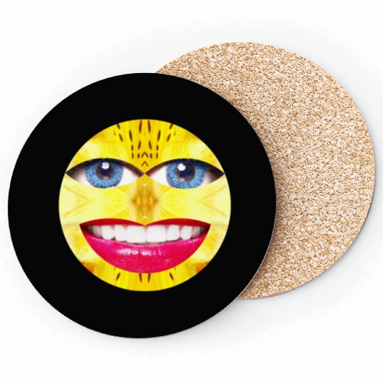 Smile Face Have a Nice Day Promote Happiness Joy Coasters