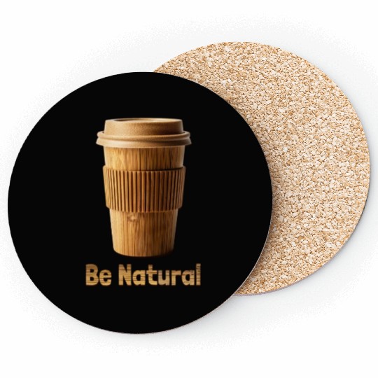 Be Natural, Bamboo Coffe Cup Coasters