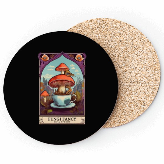 Fungi Fancy Tarot Coasters