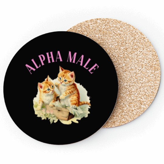 Cottagecore Weird Oddly Specific Alpha Male Coasters