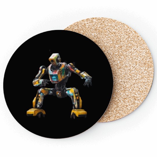 Graffiti Robot Dance Coasters