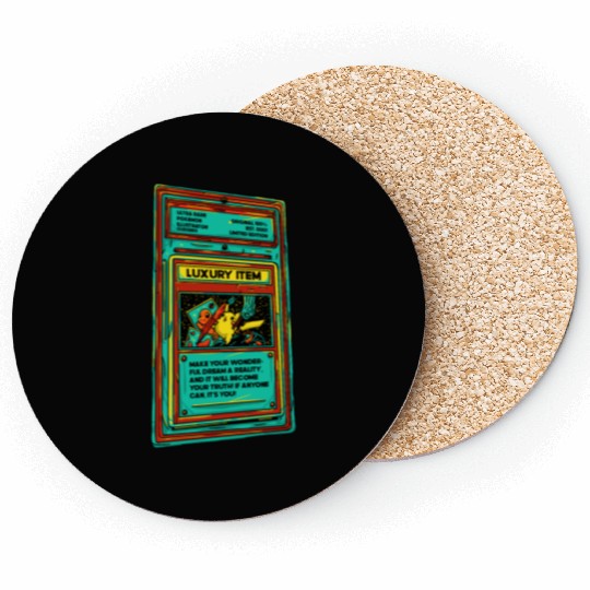Poke Item Card Coasters