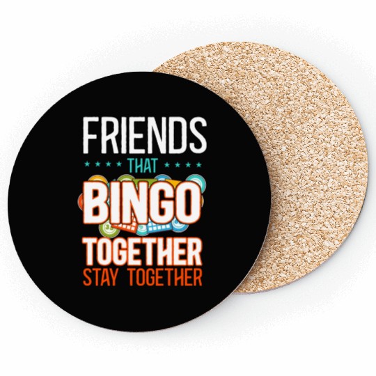 Bingo Player Friends Buddies Coasters