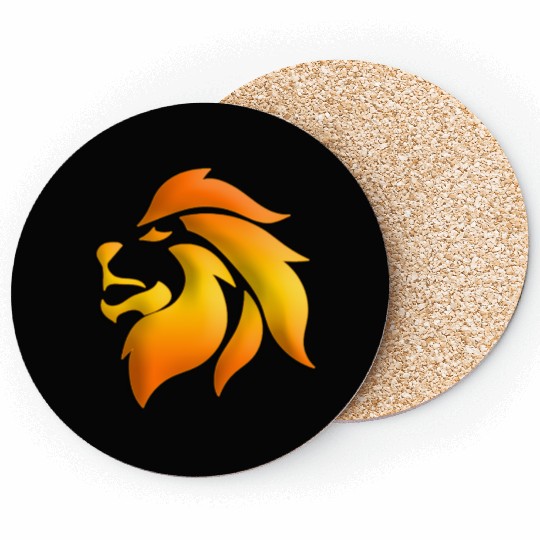 Gold Lion Coasters