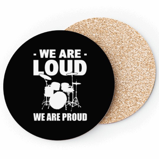 Drumming Drumset Drummer Coasters
