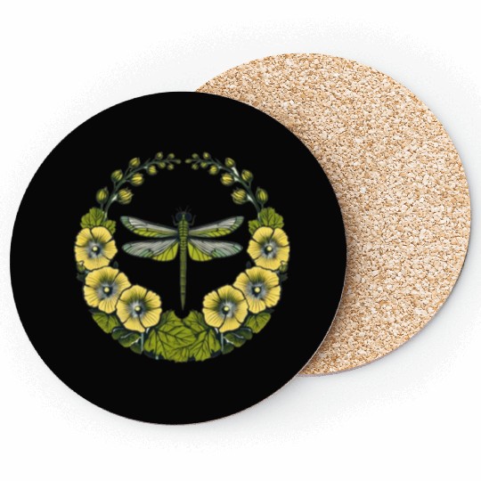 Green Dragonfly Coasters