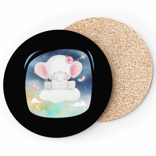 Baby Elephant Ride Up To Sky Using Cloud Excited Coasters