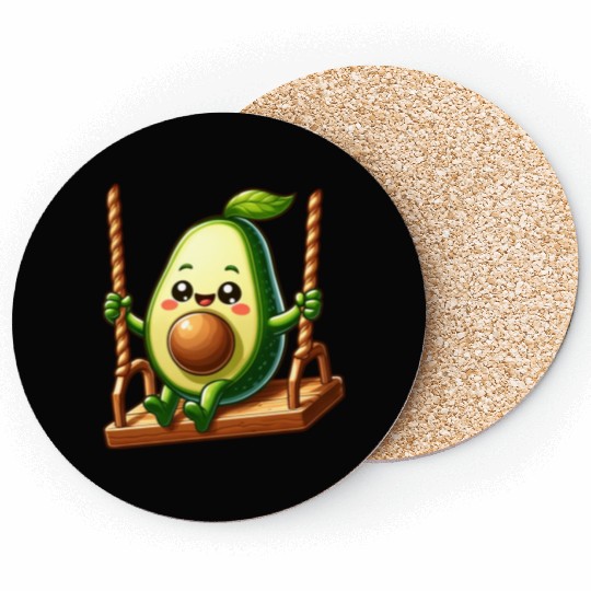 Avocado on a Swing Coasters