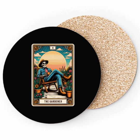 Tarot Card The Gardener Coasters