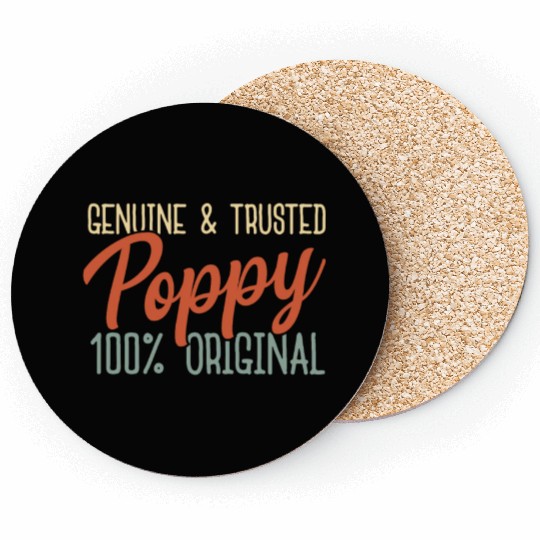 Poppy Genuine Trusted Original Coasters