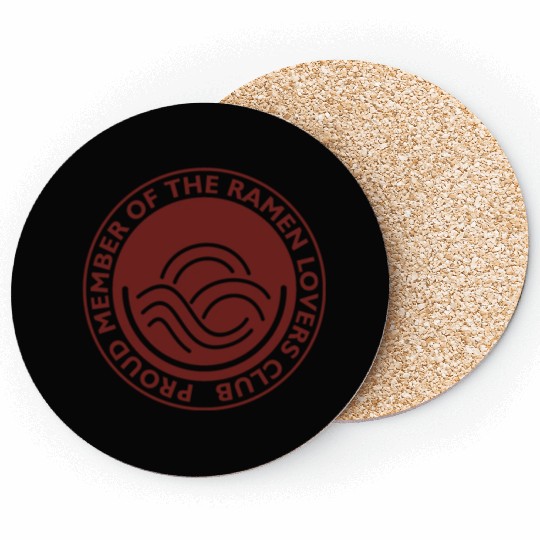 proud member of the ramen lovers club Coasters