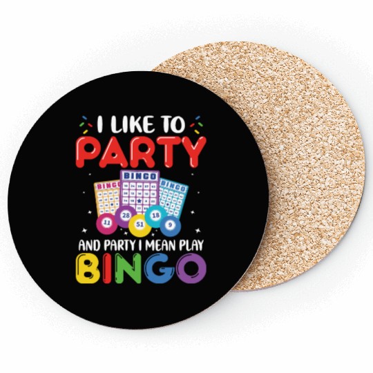 Funny Bingo Party Coasters