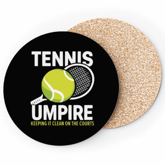 Tennis Umpire Ref Sports Game Official Referee Coasters