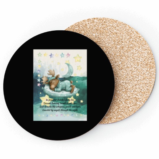 Baby Moose Poem Coasters